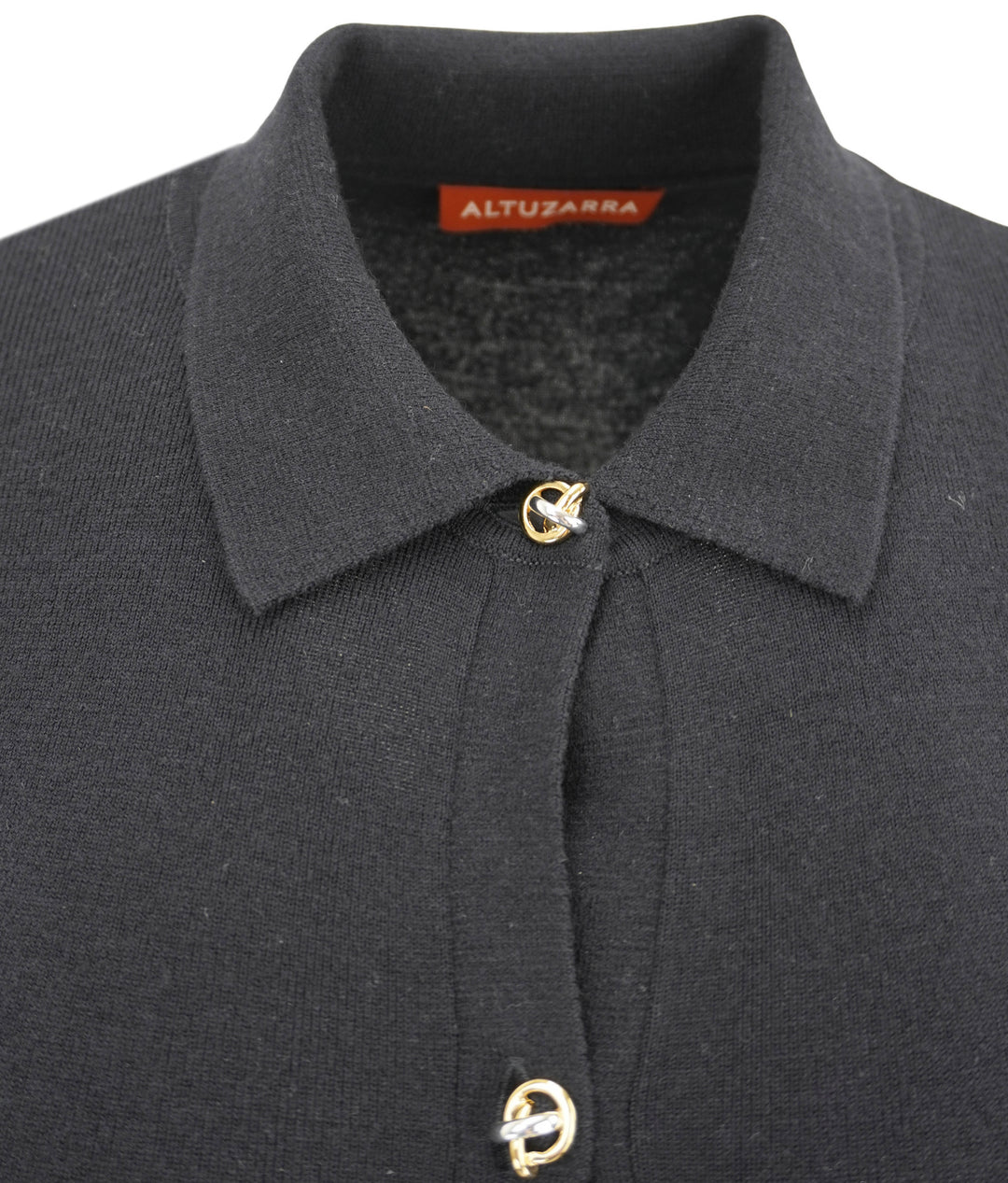 Altuzarra Button Front Knit Dress in Navy