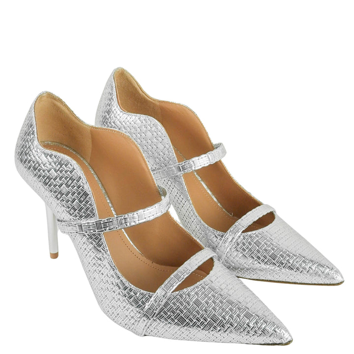 Malone Souliers Maureen Pumps in Silver - Discounts on Malone Souliers at UAL