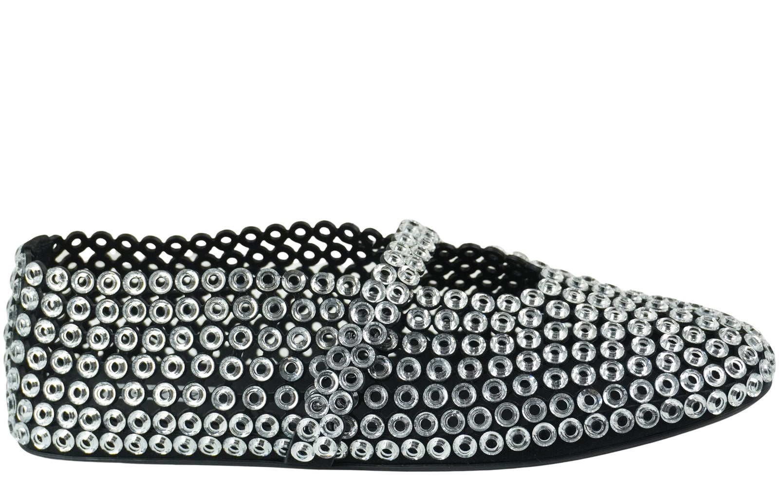 Alaïa Eyelet Flats in Transparent - Discounts on Alaïa at UAL
