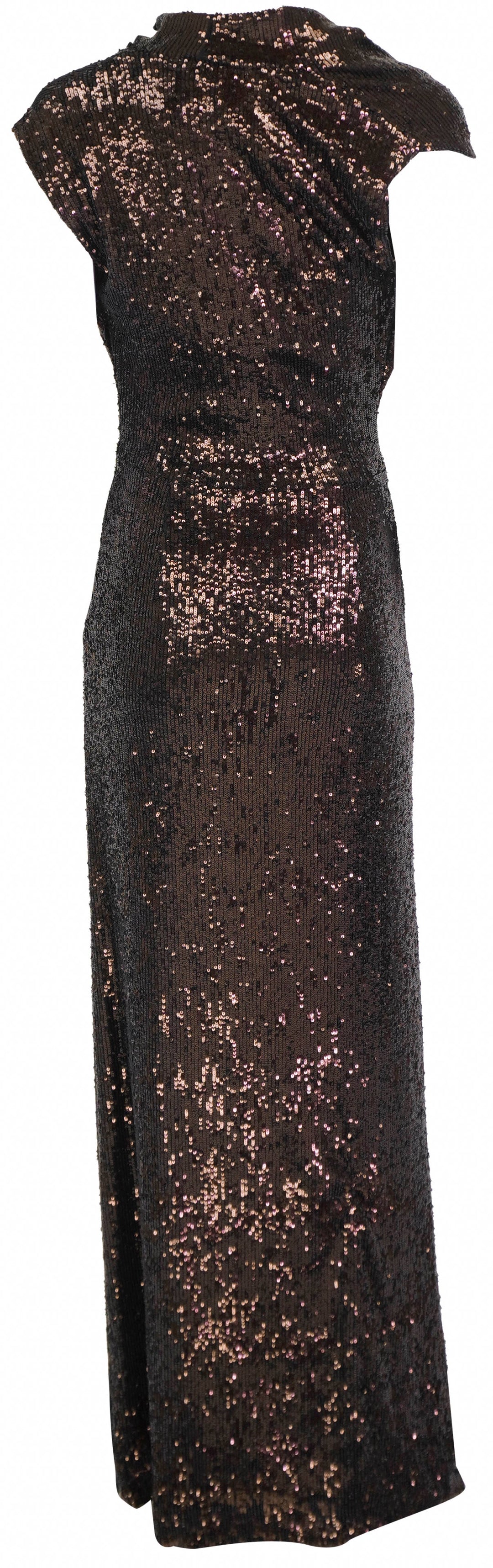 Tove Azalea Sequin Dress in Chocolate - Discounts on TOVE at UAL