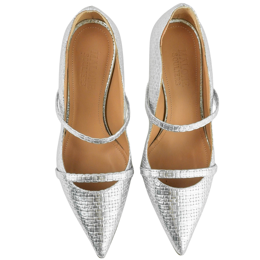 Malone Souliers Maureen Pumps in Silver - Discounts on Malone Souliers at UAL