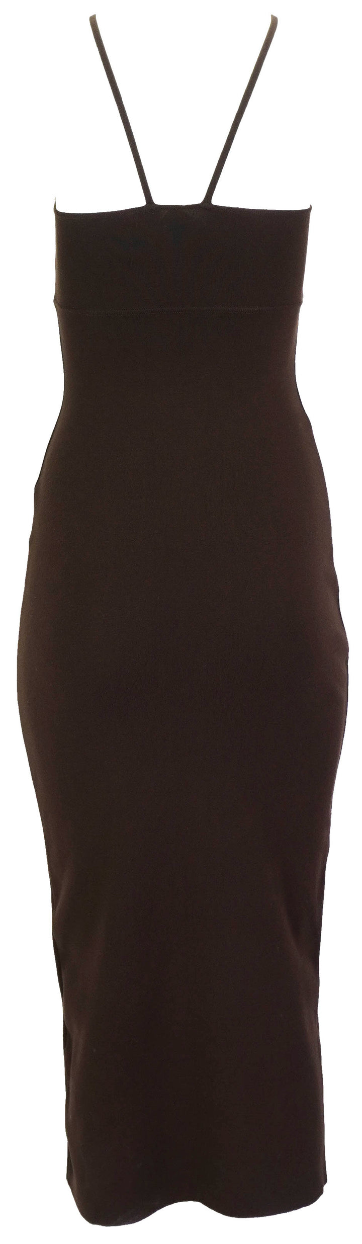 Zeynep Arcay Y-Neck Knit Midi Dress in Brown - Discounts on Zeynep Arcay at UAL