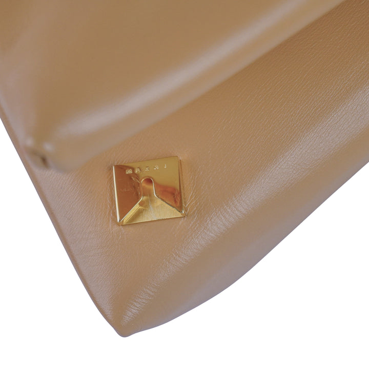 Marni Prisma Triangle Bag in Light Brown - Discounts on Marni at UAL