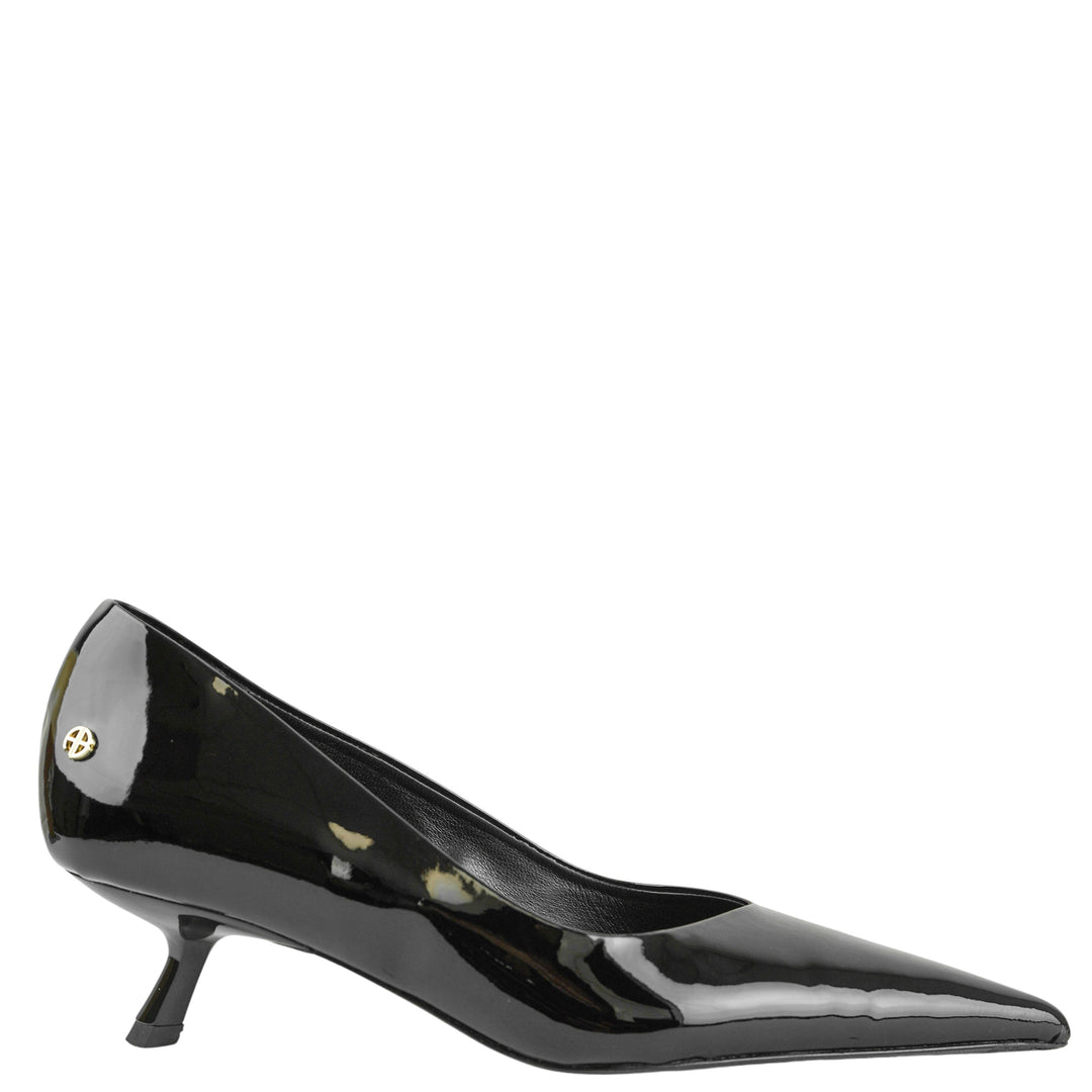 Anine Bing Hilda Patent Leather Pumps in Black