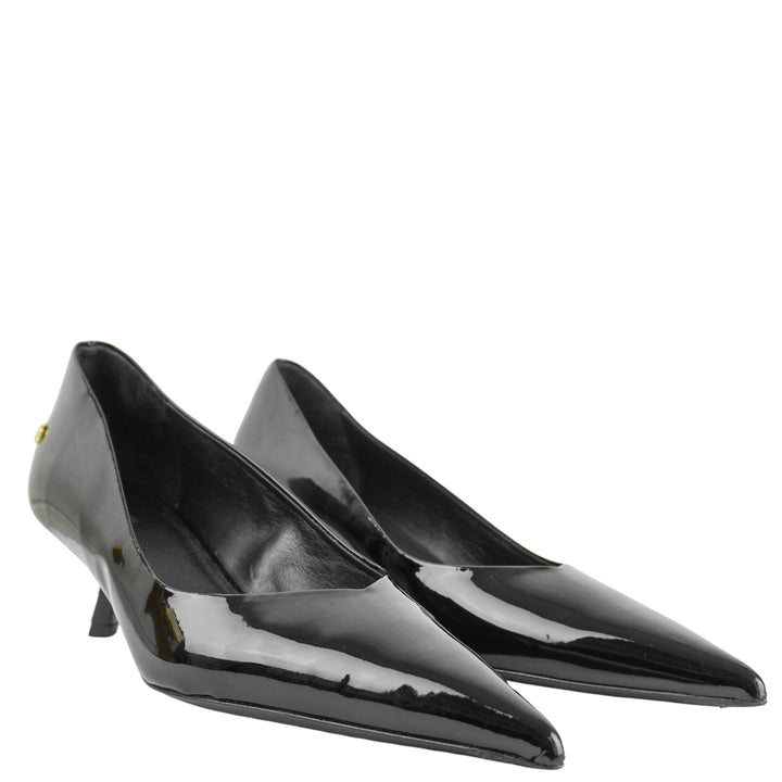 Anine Bing Hilda Patent Leather Pumps in Black