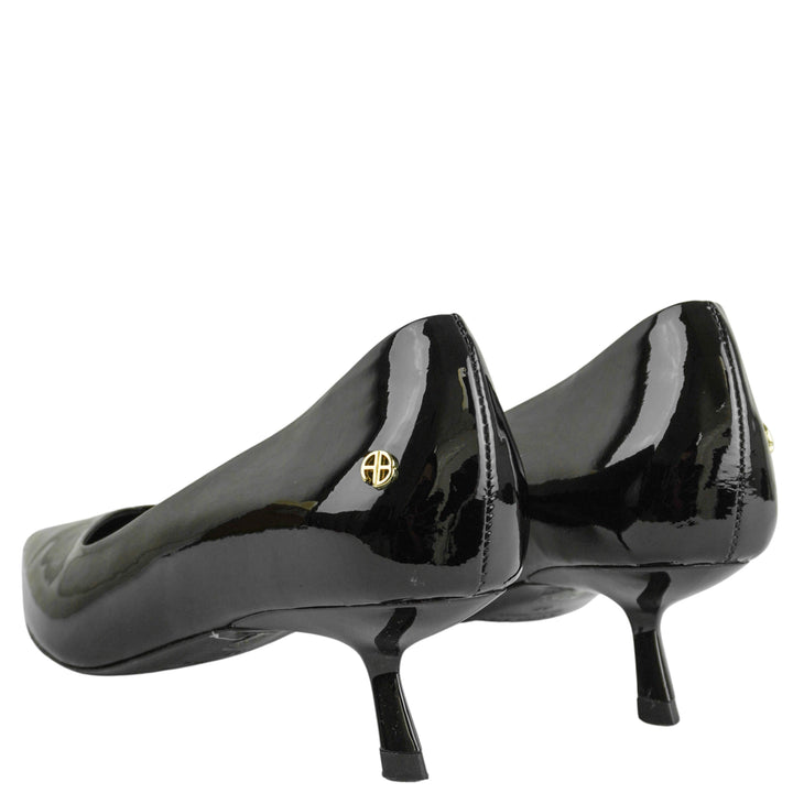 Anine Bing Hilda Patent Leather Pumps in Black