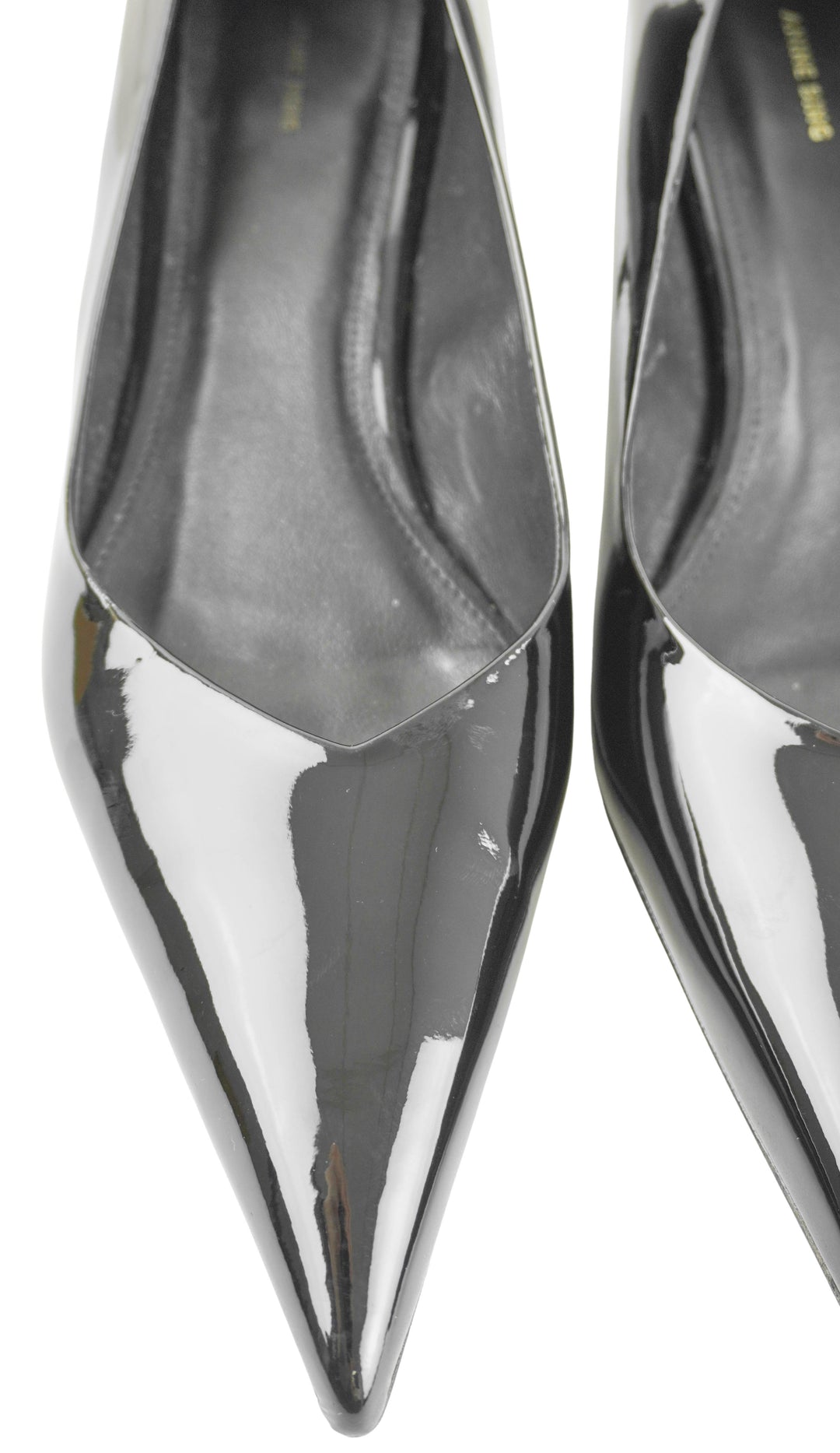 Anine Bing Hilda Patent Leather Pumps in Black
