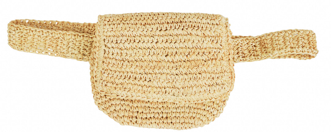Hat Attack Straw Belt Bag in Natural - Discounts on Hat Attack at UAL