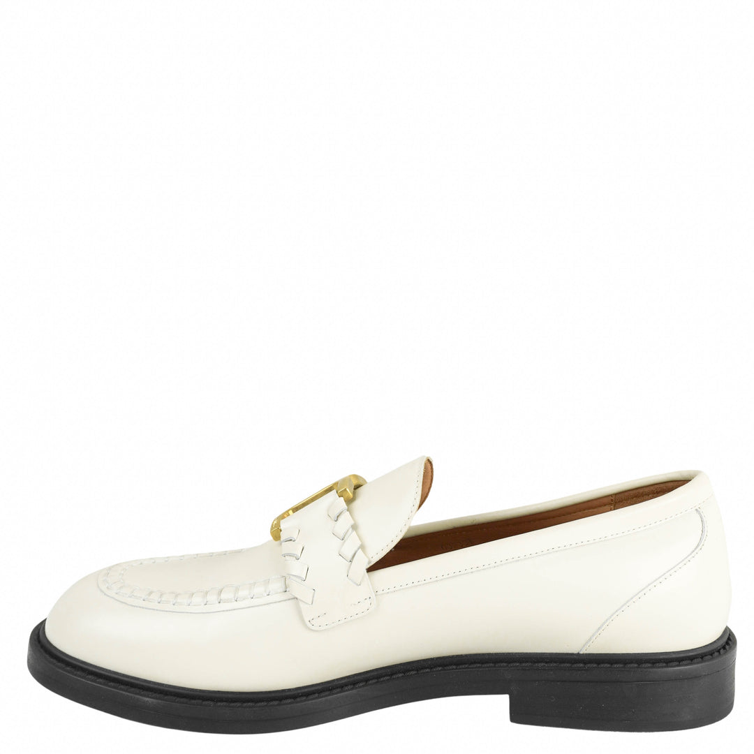 Chloé Loafers in Eggshell - Discounts on Chloé at UAL
