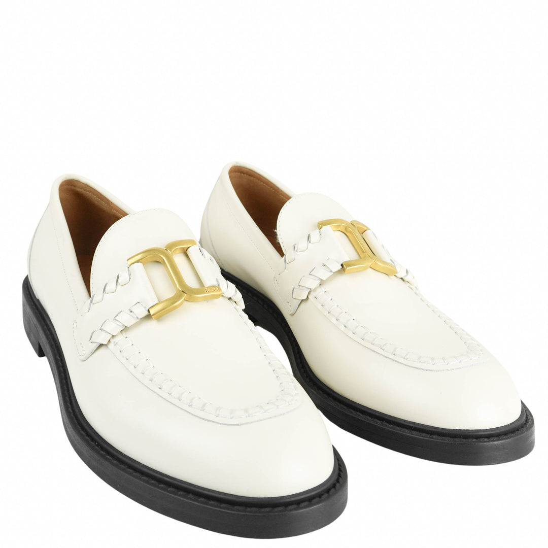 Chloé Loafers in Eggshell - Discounts on Chloé at UAL