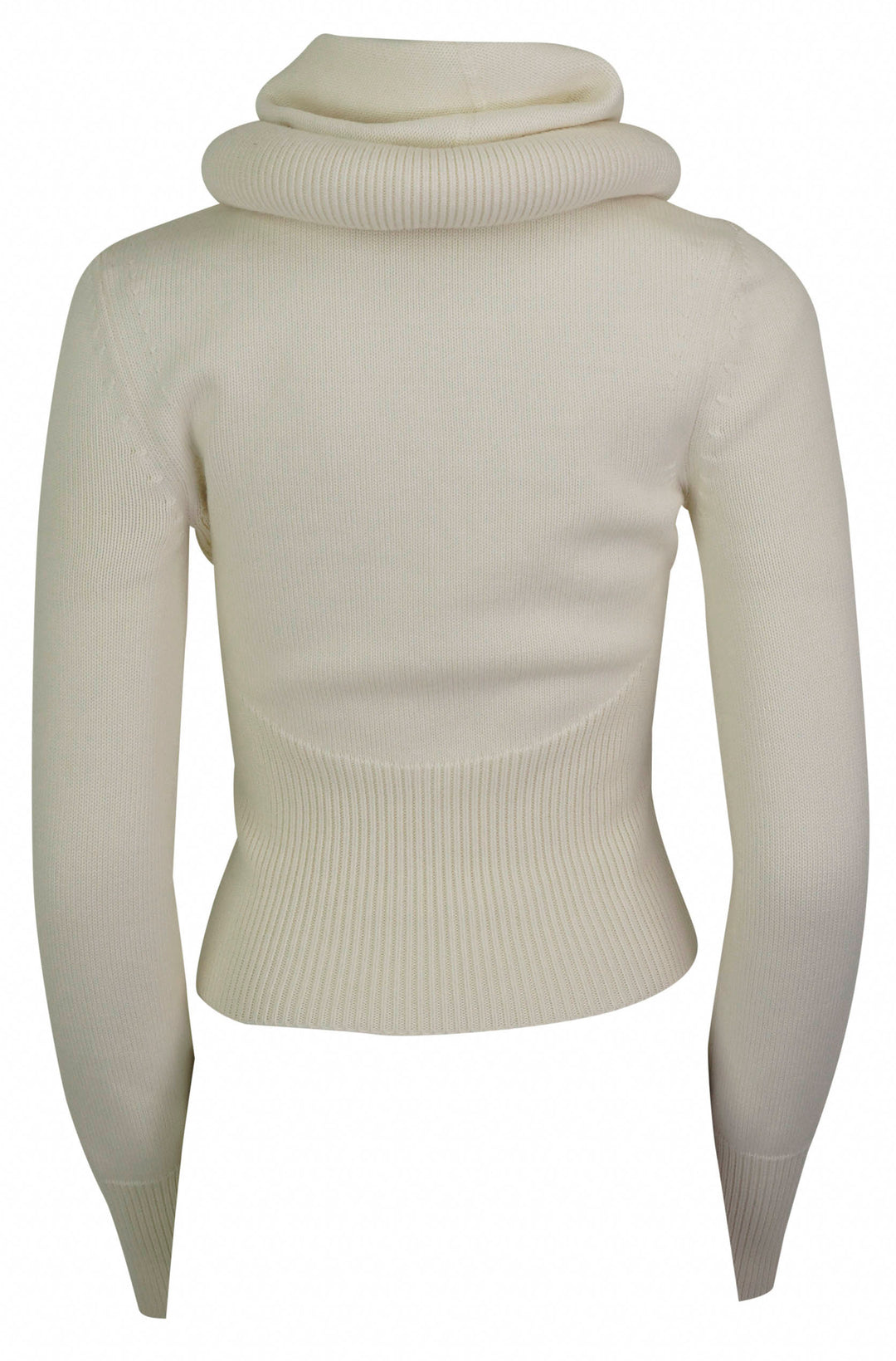 ALAÏA Wool Hooded Sweater in White - Discounts on ALAÏA at UAL