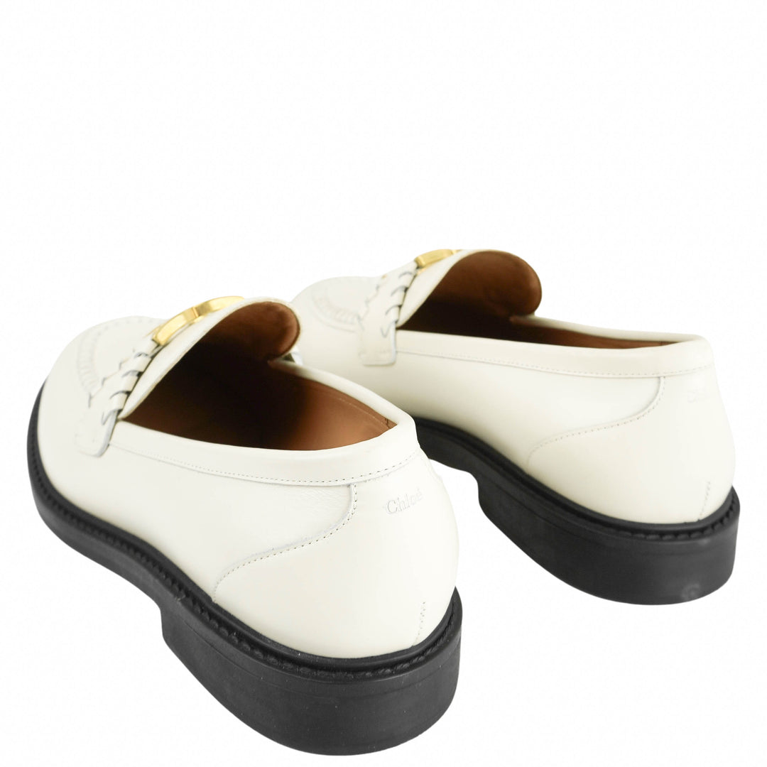 Chloé Loafers in Eggshell - Discounts on Chloé at UAL