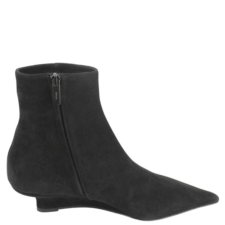 Toteme Sharp Suede Ankle Boots in Black - Discounts on Toteme at UAL