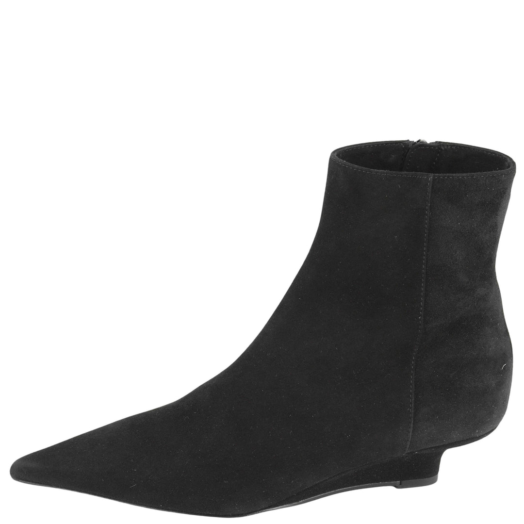 Toteme Sharp Suede Ankle Boots in Black - Discounts on Toteme at UAL