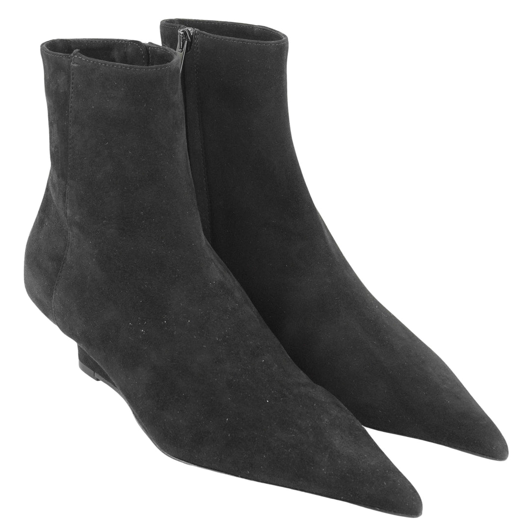 Toteme Sharp Suede Ankle Boots in Black - Discounts on Toteme at UAL