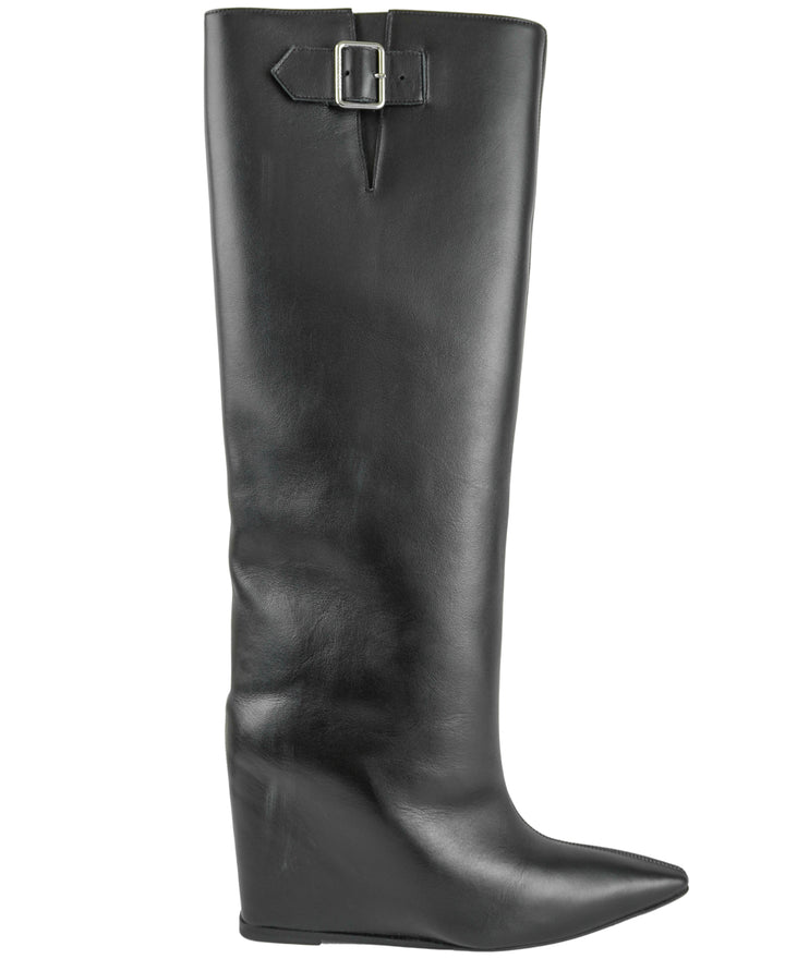 Courrèges Astro Wedge Boots in Black