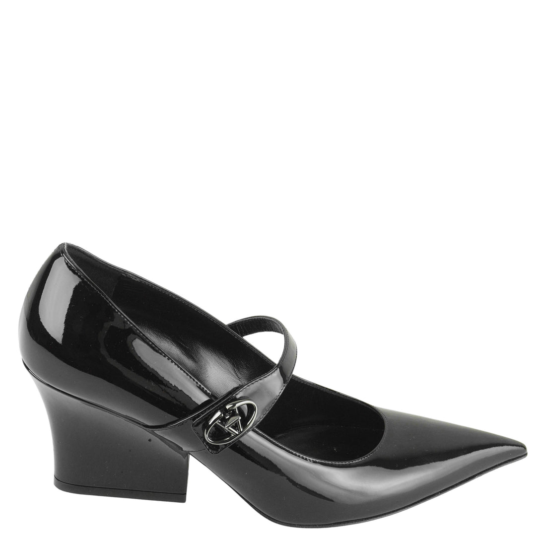 Valentino Patent Leather Mary Jane Pumps in Black - Discounts on Valentino at UAL