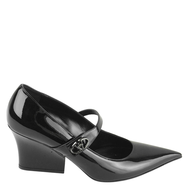 Valentino Patent Leather Mary Jane Pumps in Black - Discounts on Valentino at UAL
