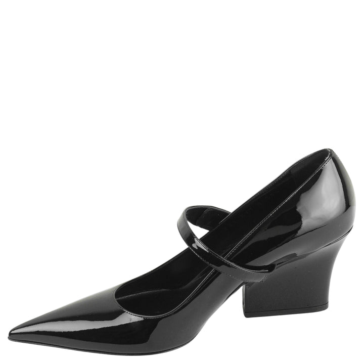 Valentino Patent Leather Mary Jane Pumps in Black - Discounts on Valentino at UAL