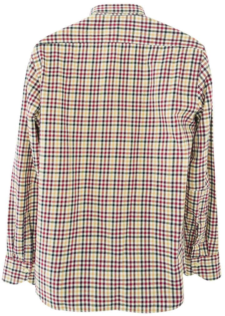 Tintoria Mattei Dress Shirt in Black/Red Plaid - Discounts on Tintoria Mattei at UAL