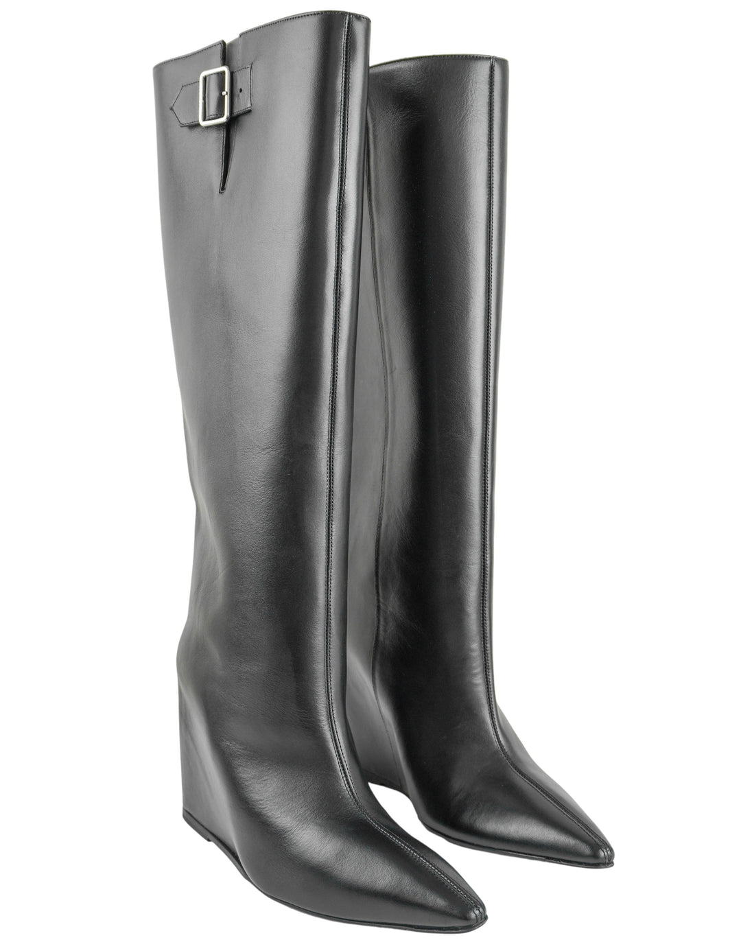Courrèges Astro Wedge Boots in Black