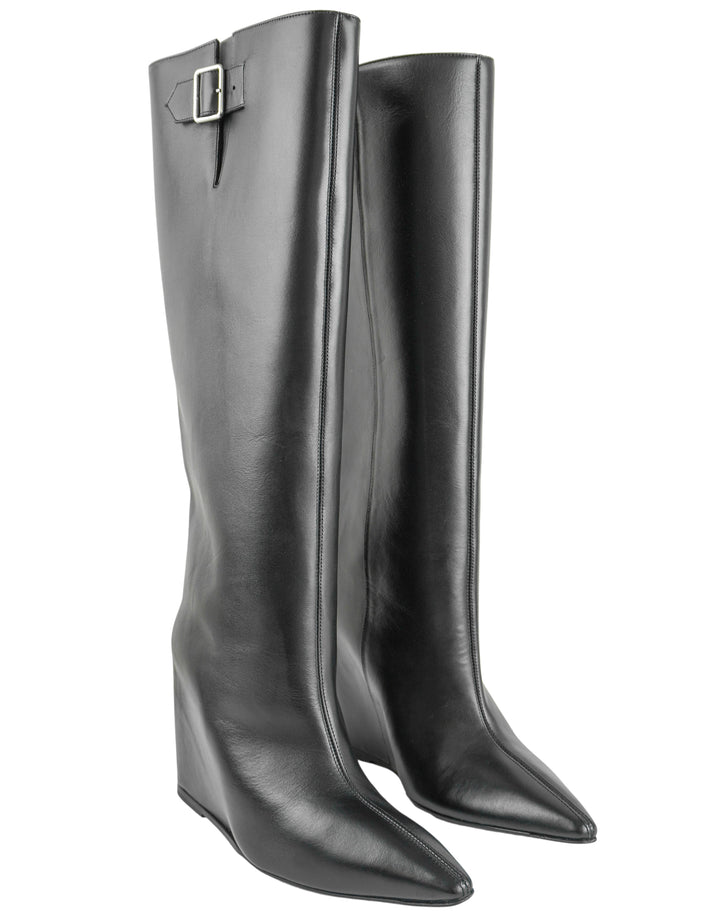Courrèges Astro Wedge Boots in Black
