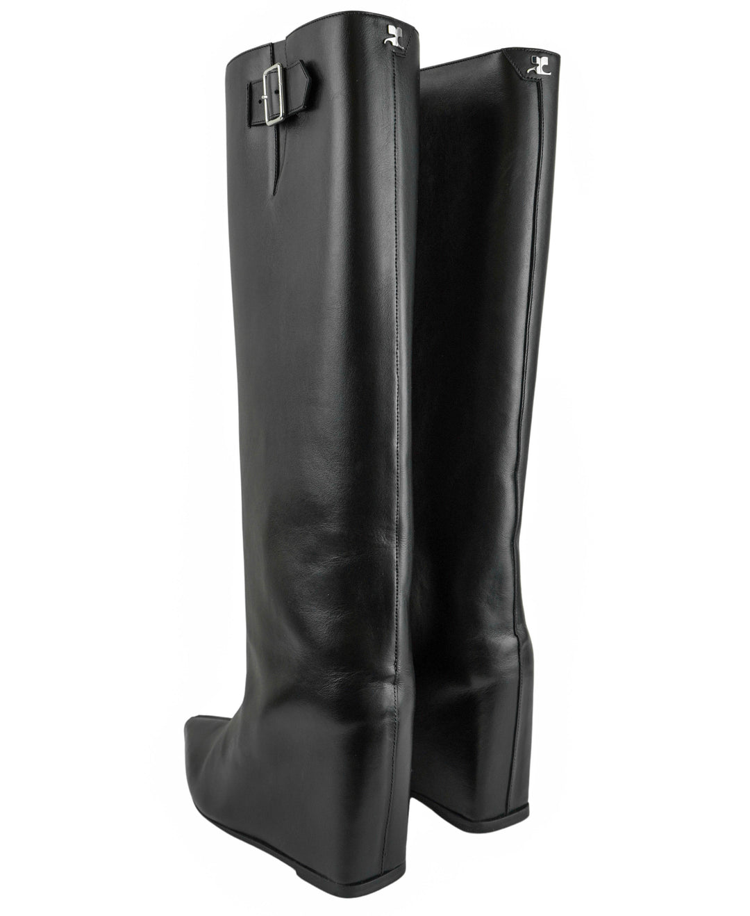 Courrèges Astro Wedge Boots in Black