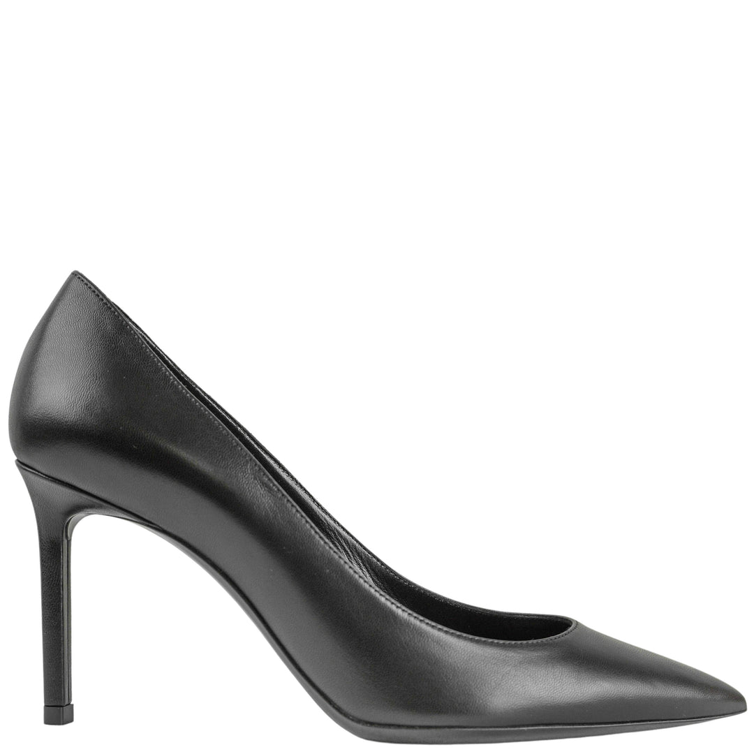 Saint Laurent Leather Pumps in Black - Discounts on Saint Laurent at UAL