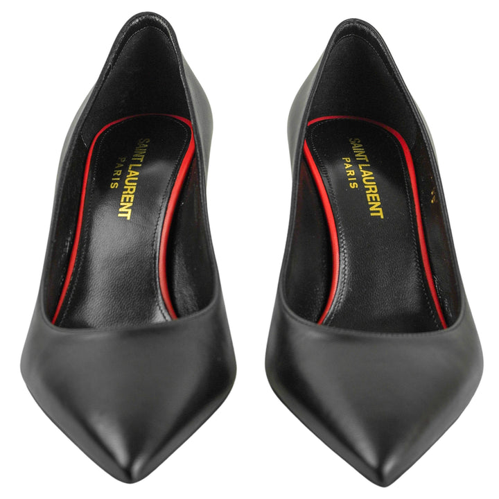 Saint Laurent Leather Pumps in Black - Discounts on Saint Laurent at UAL