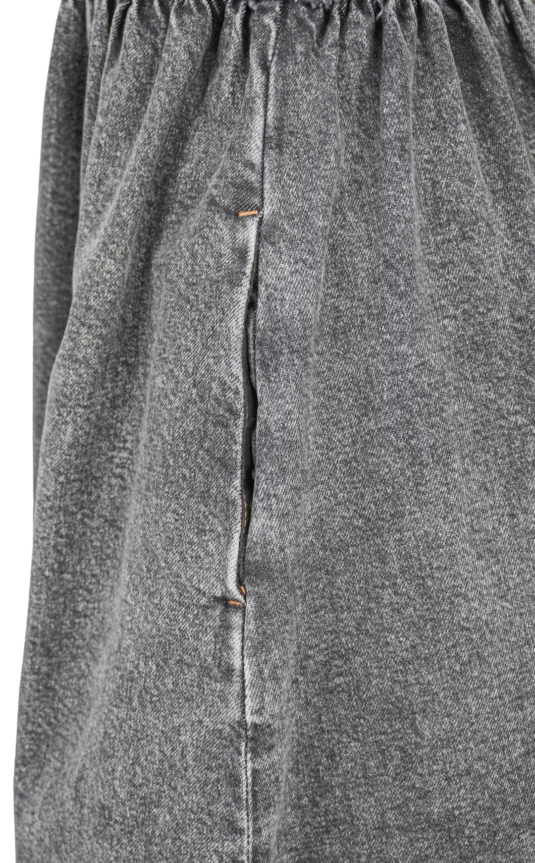 Ganni Denim Dress in Washed Black