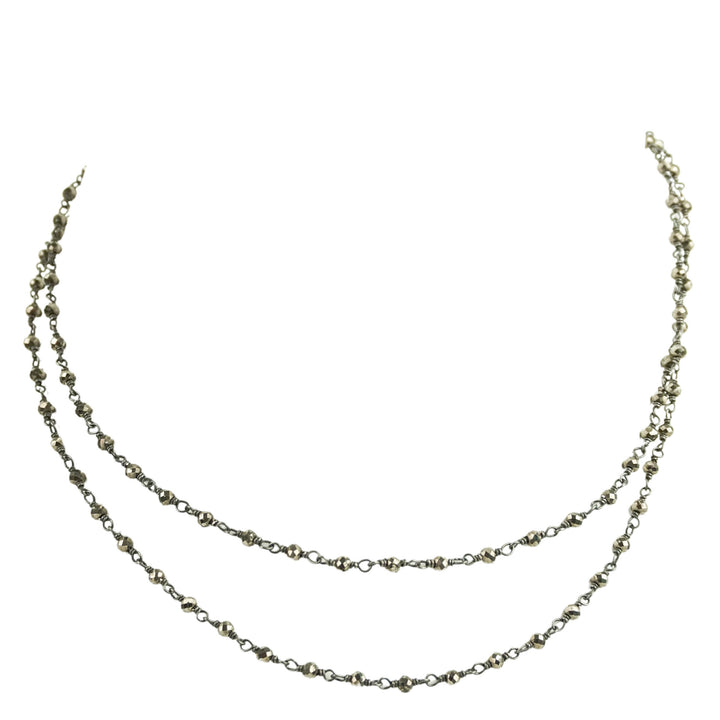 Ela Rae Diana Necklace in Pyrite and Black Rhodium - Discounts on Ela Rae at UAL