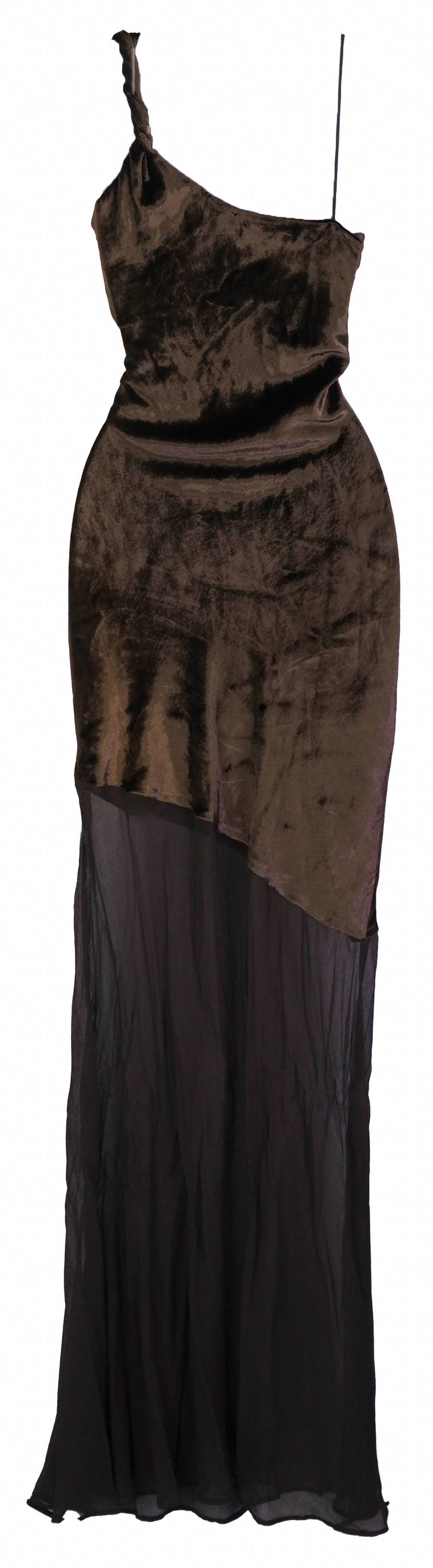 Staud Beaton Dress in Dark Chocolate - Discounts on Staud at UAL