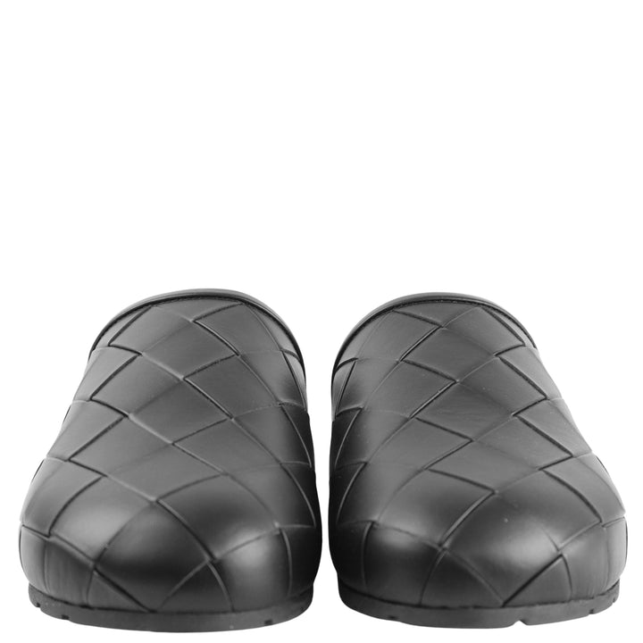 Bottega Veneta Reggie Woven Clogs in Black - Discounts on Bottega Veneta at UAL