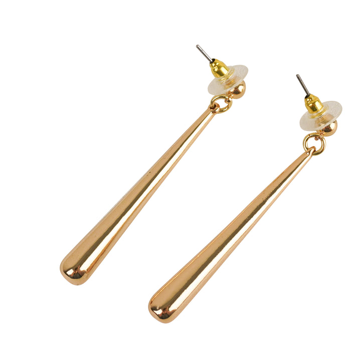 Kenneth Jay Lane Drop Down Triangle Earrings in Gold