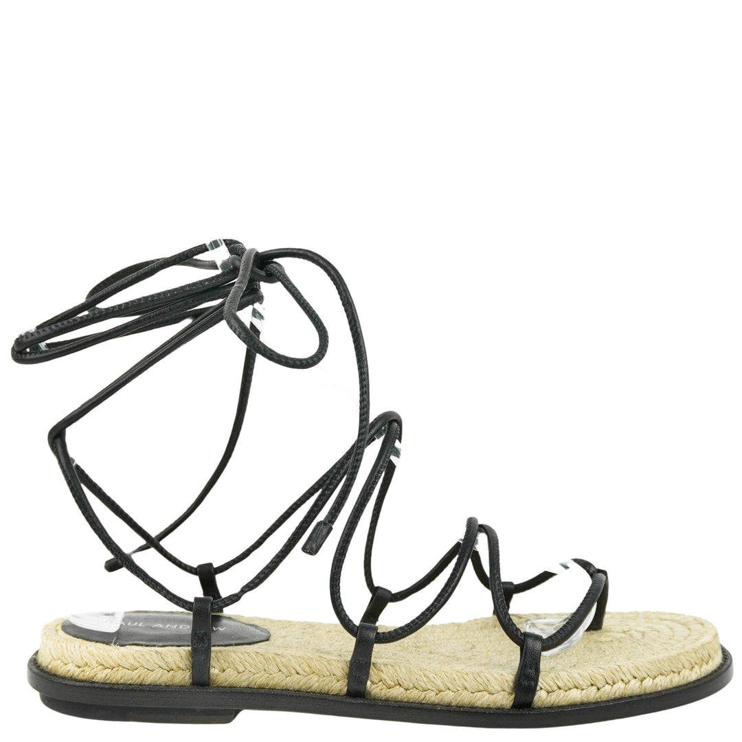 Paul Andrew Wrap It Up Sandals in Black - Discounts on Paul Andrew at UAL