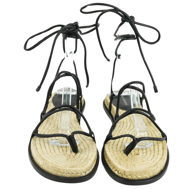 Paul Andrew Wrap It Up Sandals in Black - Discounts on Paul Andrew at UAL