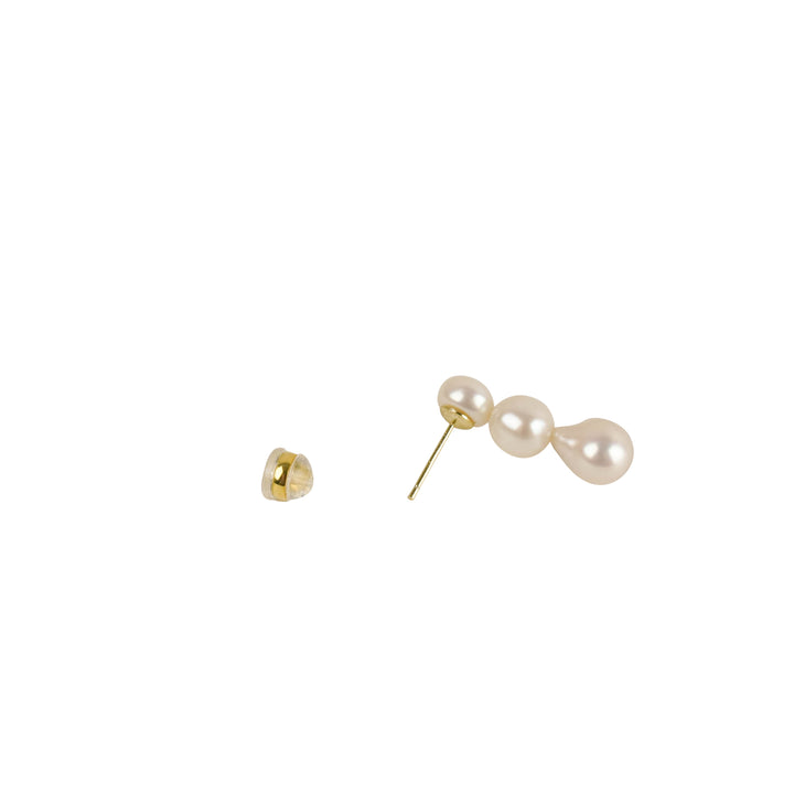 Shashi Triple Pearl Earrings