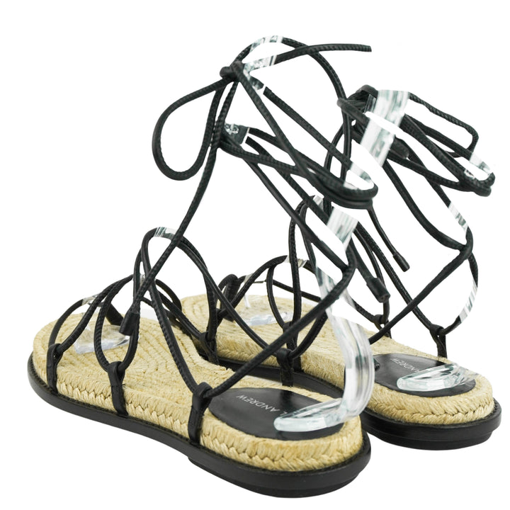 Paul Andrew Wrap It Up Sandals in Black - Discounts on Paul Andrew at UAL