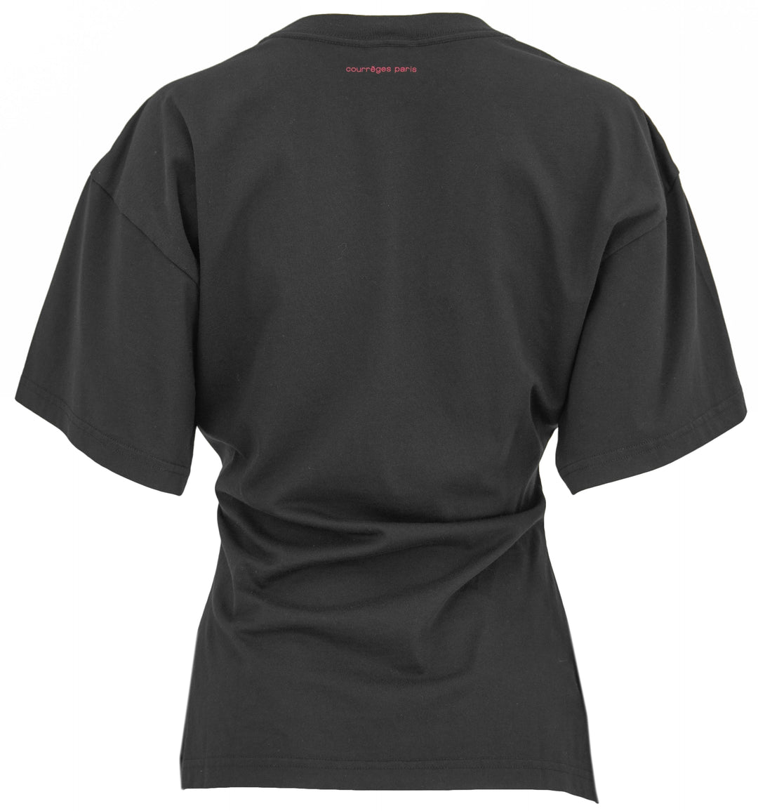 Courréges Logo T-Shirt in Black/Red