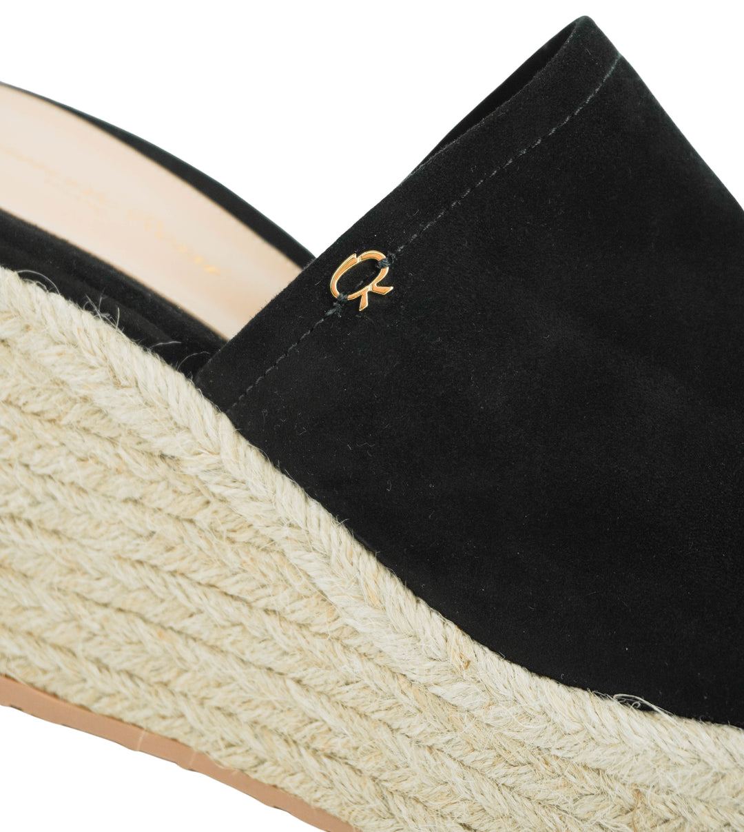 Gianvito Rossi Suede Wedges in Black - Discounts on Gianvito Rossi at UAL