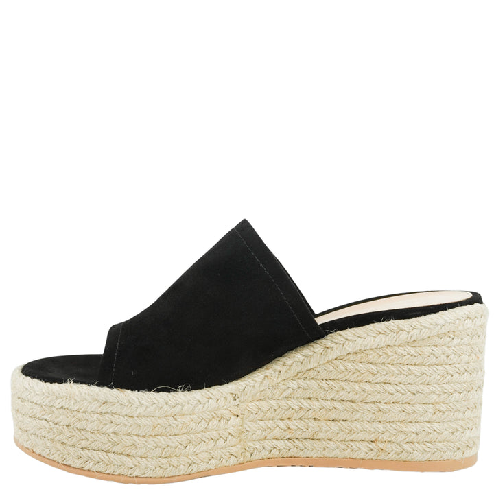 Gianvito Rossi Suede Wedges in Black - Discounts on Gianvito Rossi at UAL