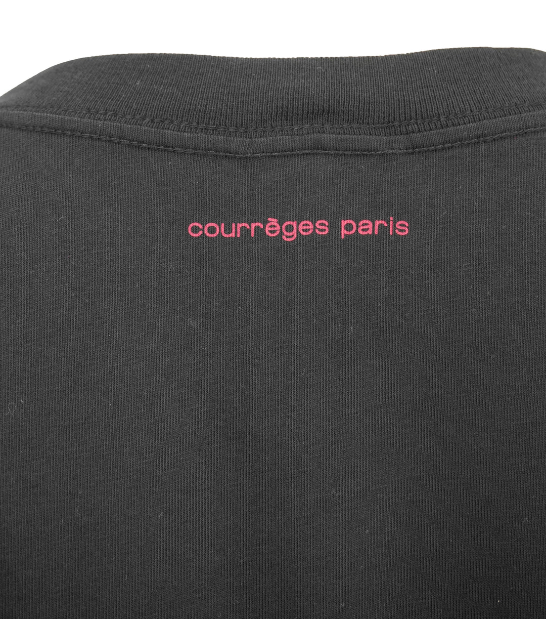 Courréges Logo T-Shirt in Black/Red