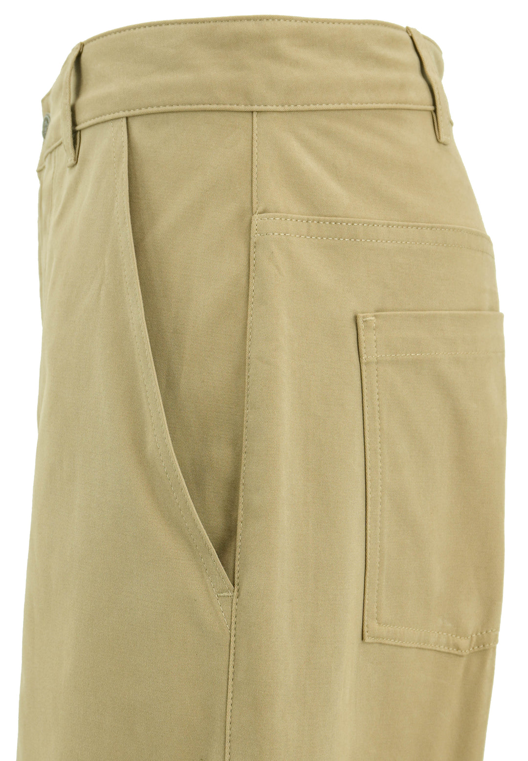 Moncler Wide Leg Trousers in Khaki - Discounts on Moncler at UAL