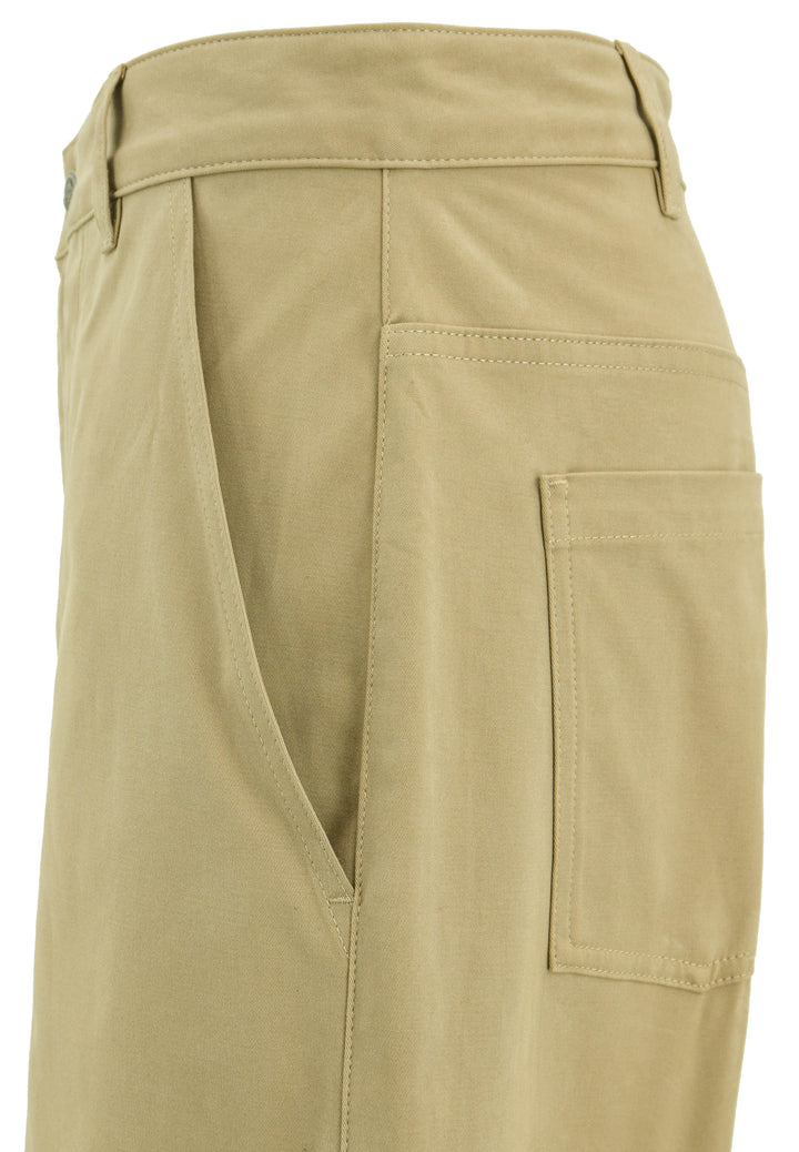 Moncler Wide Leg Trousers in Khaki - Discounts on Moncler at UAL