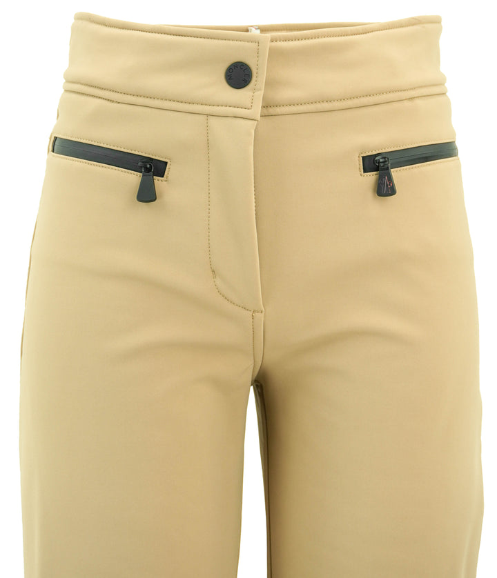 Moncler Grenoble Straight Leg Ski Pants in Beige - Discounts on Moncler at UAL