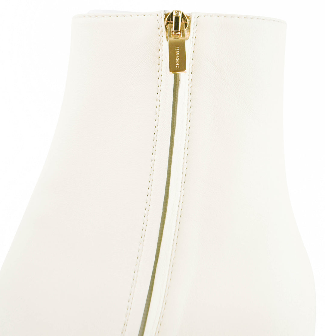 Ferragamo Sambi 60 Ankle Boots in Marscapone - Discounts on Salvatore Ferragamo at UAL