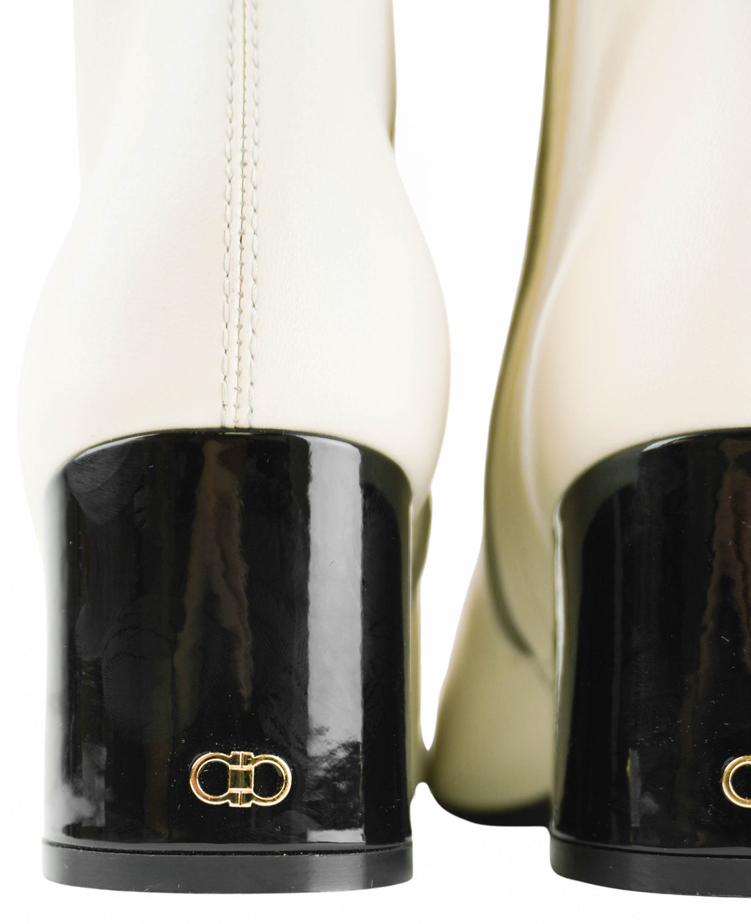 Ferragamo Sambi 60 Ankle Boots in Marscapone - Discounts on Salvatore Ferragamo at UAL