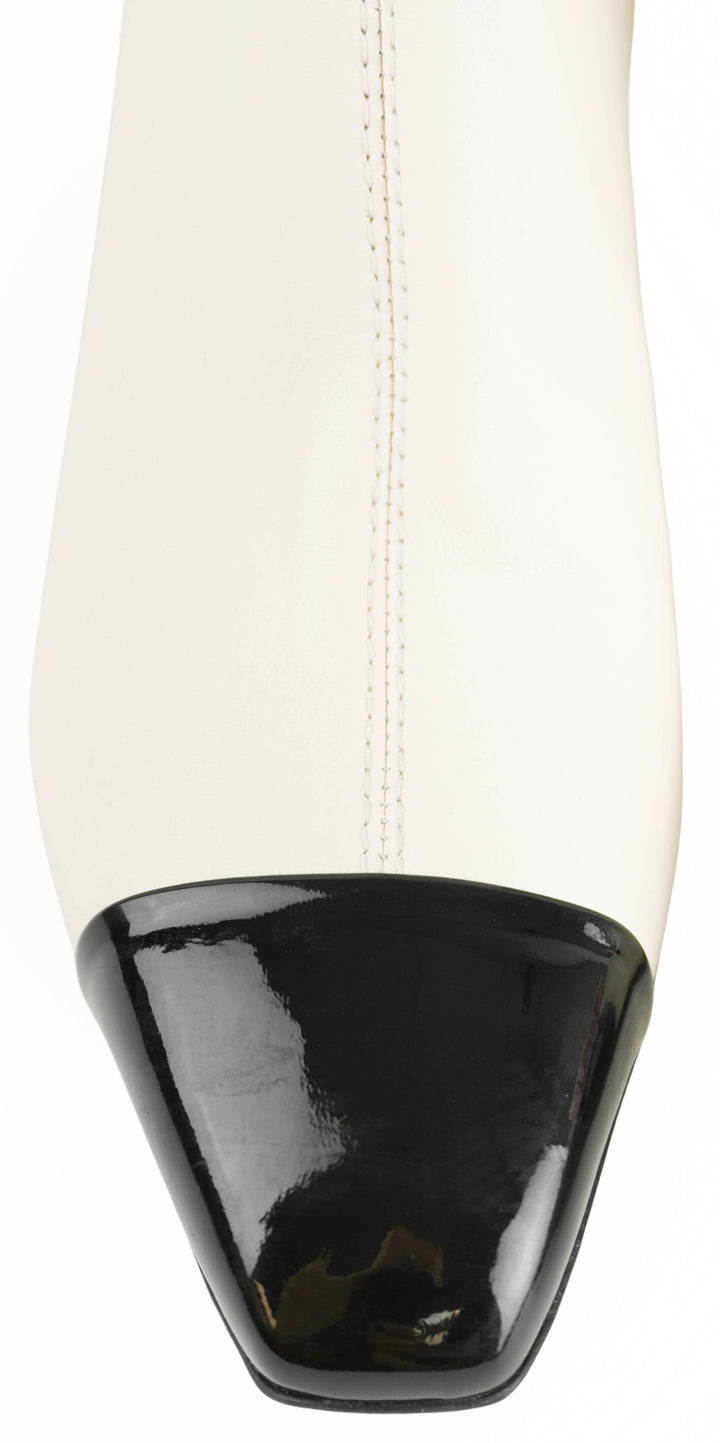 Ferragamo Sambi 60 Ankle Boots in Marscapone - Discounts on Salvatore Ferragamo at UAL