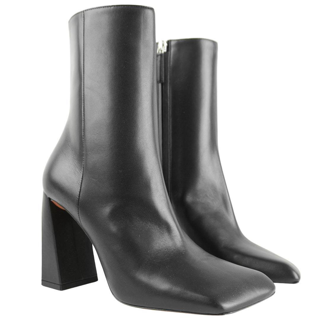Amina Muaddi Marine Boots in Black - Discounts on Amina Muaddi at UAL