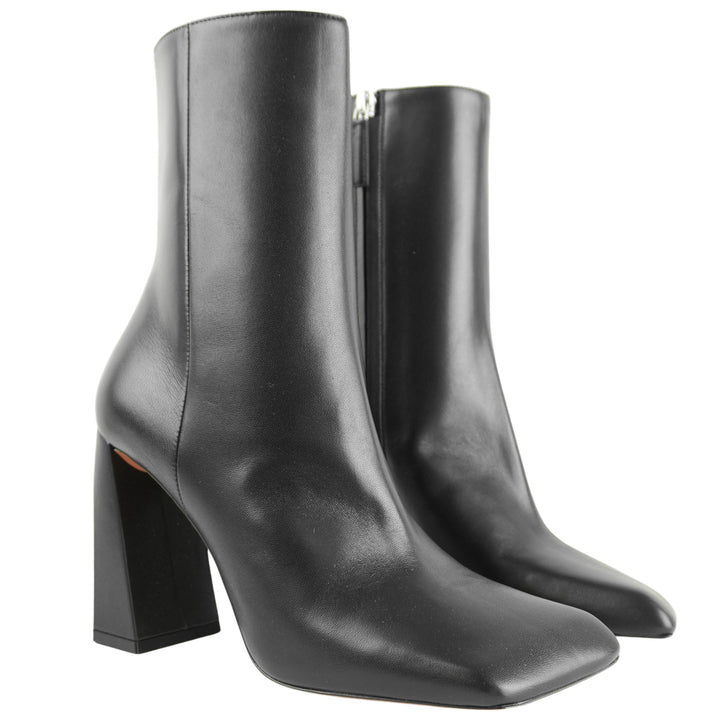 Amina Muaddi Marine Boots in Black - Discounts on Amina Muaddi at UAL